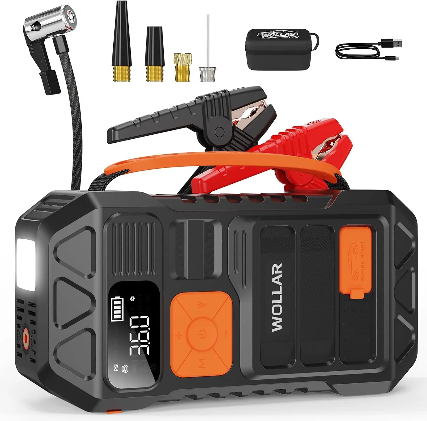 Portable Jump Starter - 3000A Peak Jump Starter with Air