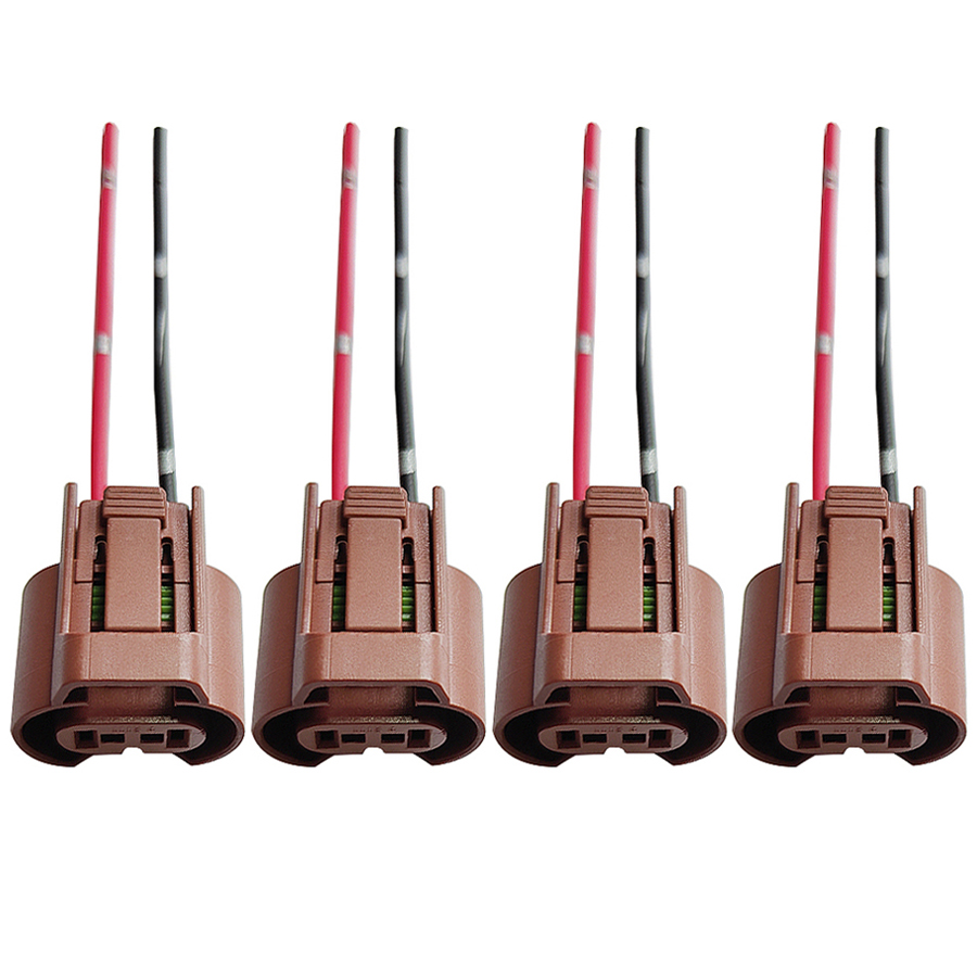 Car Accessories Usa - 4Pcs Original 9006 Socket Connector Adapter