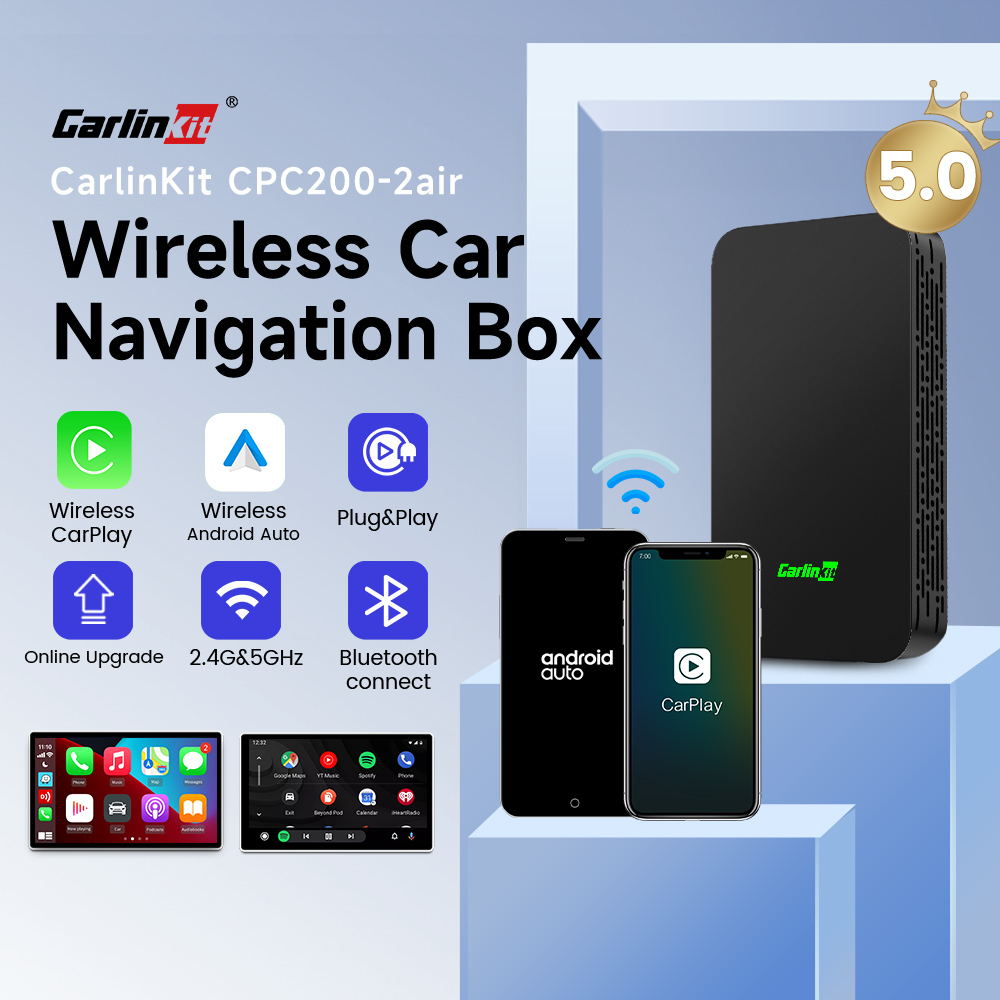 Car Accessories Usa - 2Air CarlinKit 5.0 Wireless CarPlay Wireless