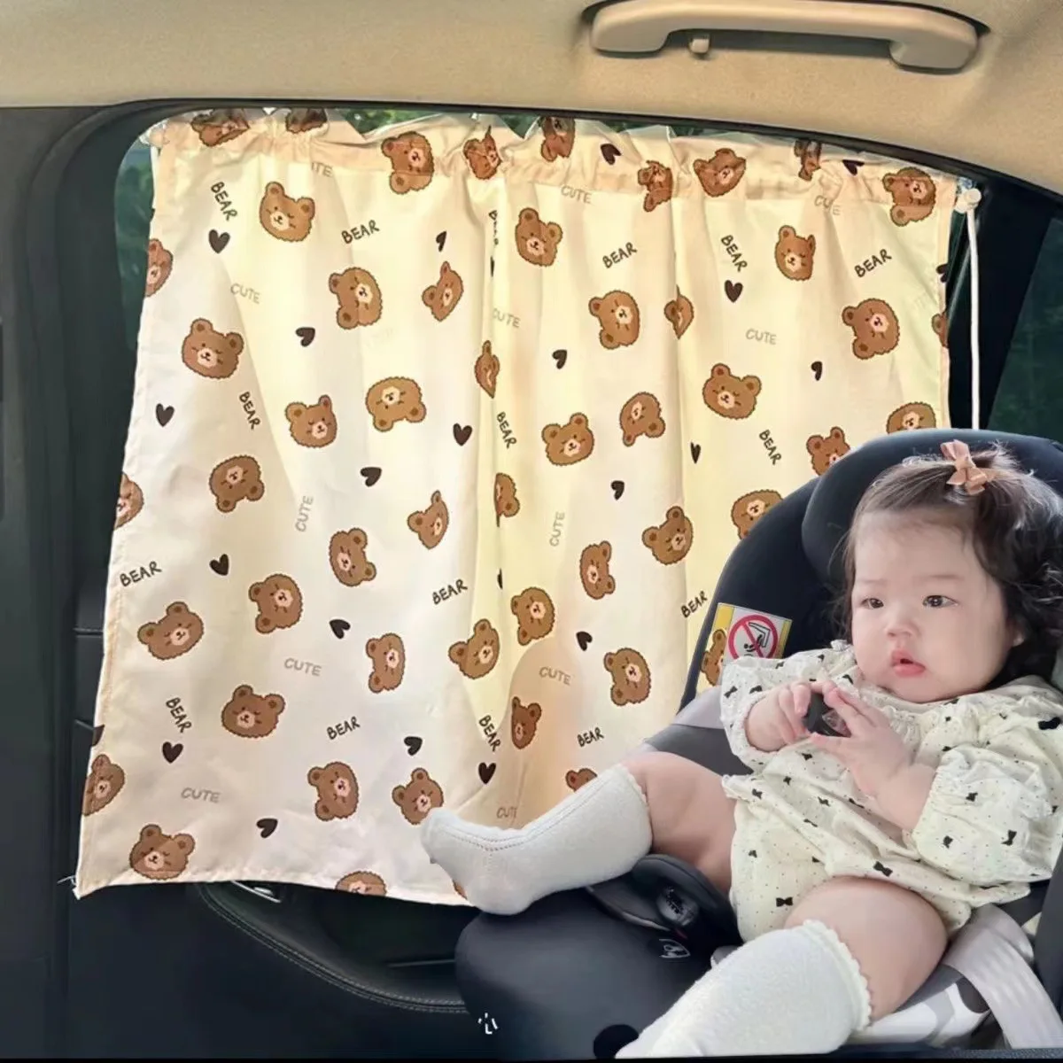 Automatic Car Sunshade - Suction Cup Curtain In The Car