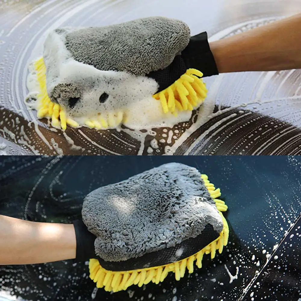 Car Wash Glove Coral Mitt Soft - Car Detailing Brush 评论和价格