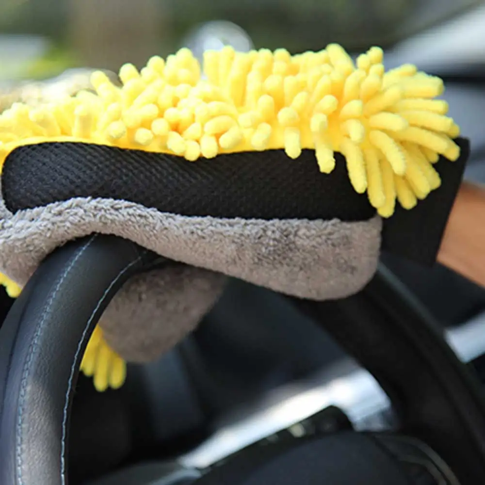Car Wash Glove Coral Mitt Soft - Car Detailing Brush 评论和价格