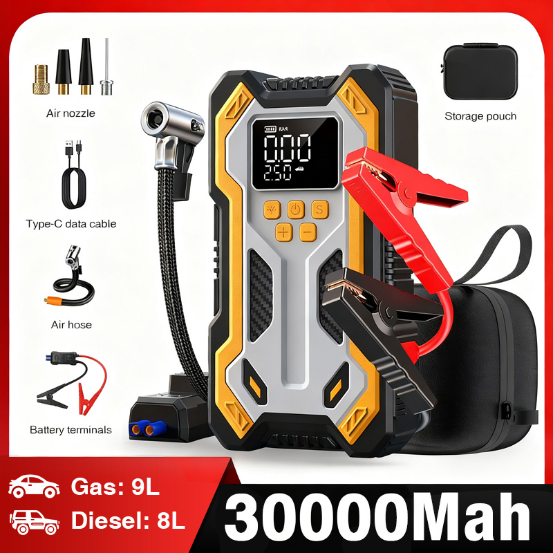 Jump Starter with Air Compress - Portable Jump Starter 评论和价格
