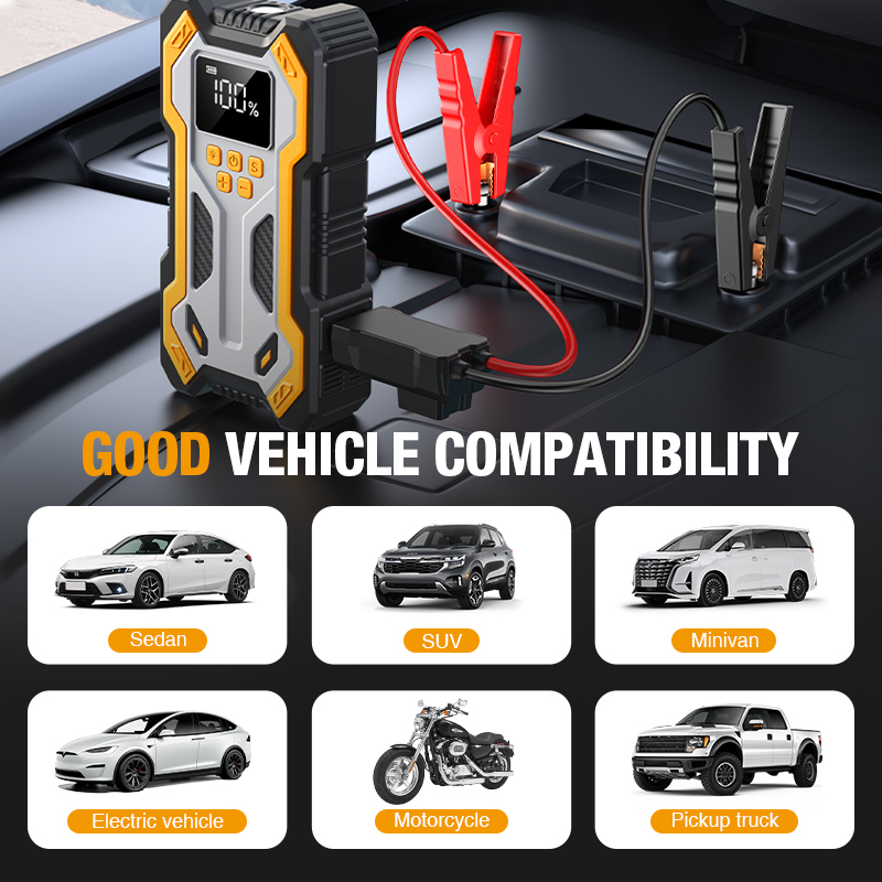 Jump Starter with Air Compress - Portable Jump Starter 评论和价格