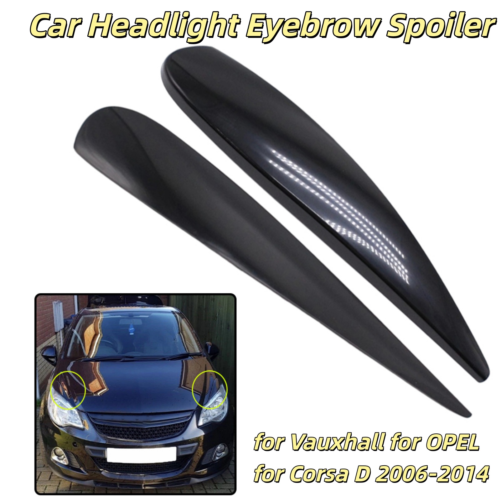 Headlight Eyebrows Eyelid Cove - D.A.D Car Accessories 评论和价格