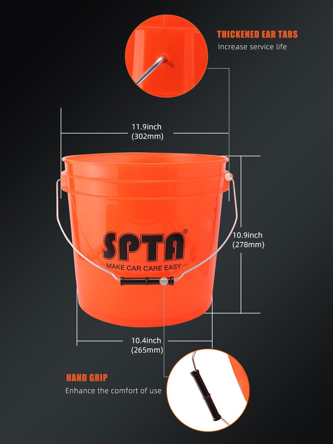 SPTA 31Pcs Car Wash 15L Bucket - Car Detailing Brush 评论和价格