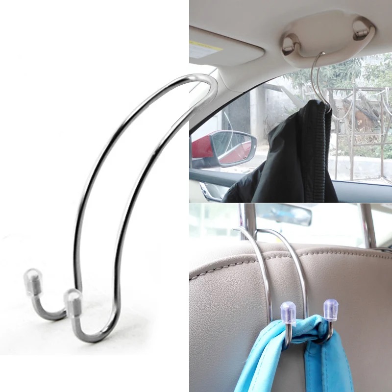 2pc/set Metal Car Seat Hook Au - Car Accessories Hanging 评论和价格
