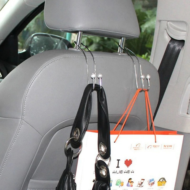 2pc/set Metal Car Seat Hook Au - Car Accessories Hanging 评论和价格