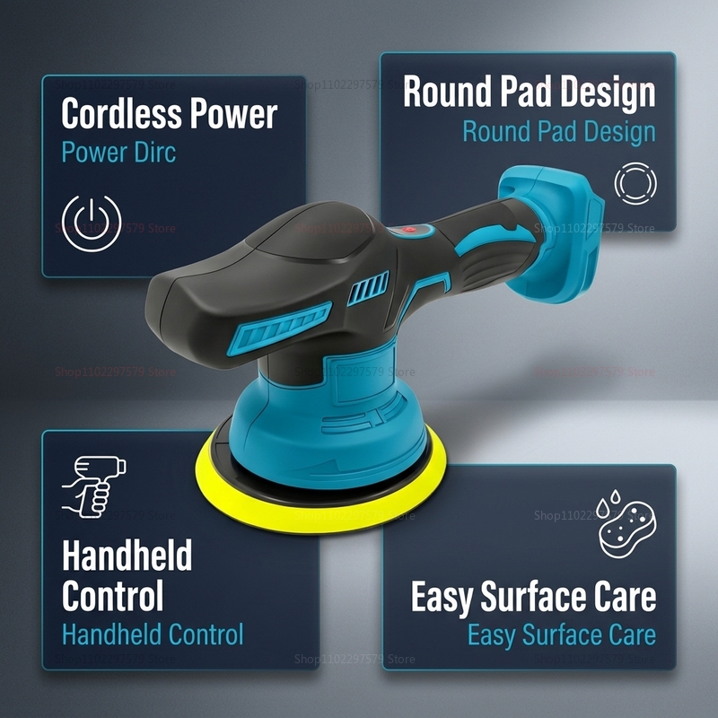 Wireless 18V Electric Car Poli - Car Detailing Brush 评论和价格
