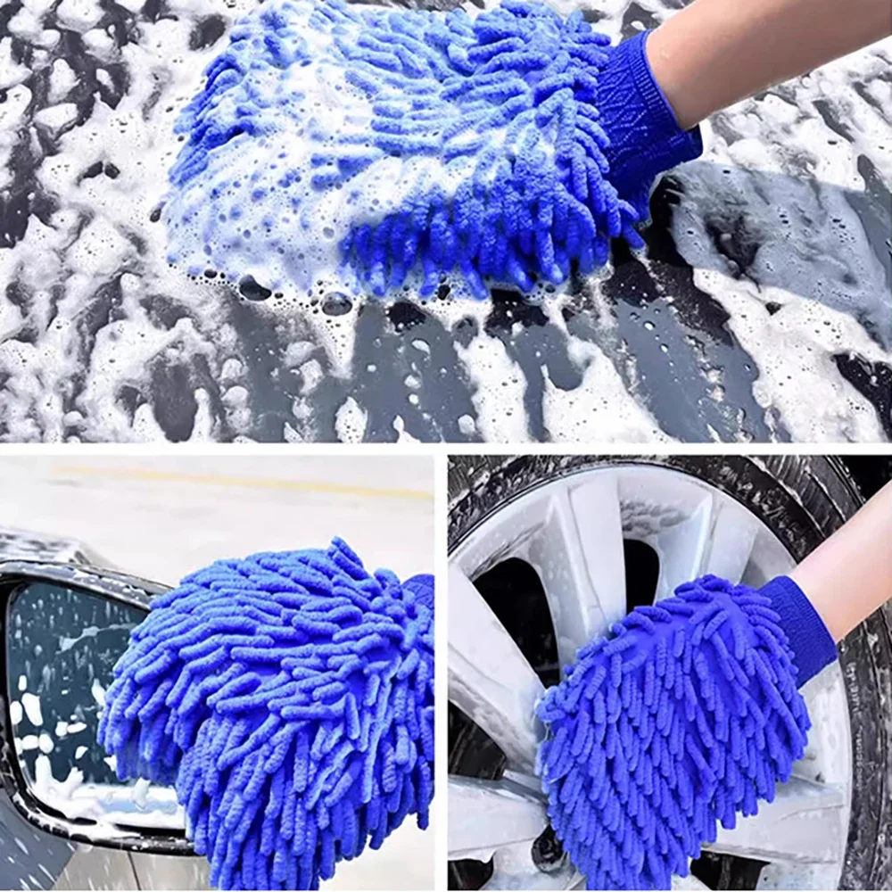 1/2Pc Microfiber Car Wash Glov - Car Detailing Brush 评论和价格