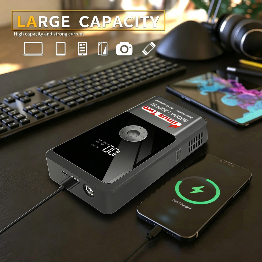 Digital Display Smart Jump Sta - Portable Jump Starter 评论和价格