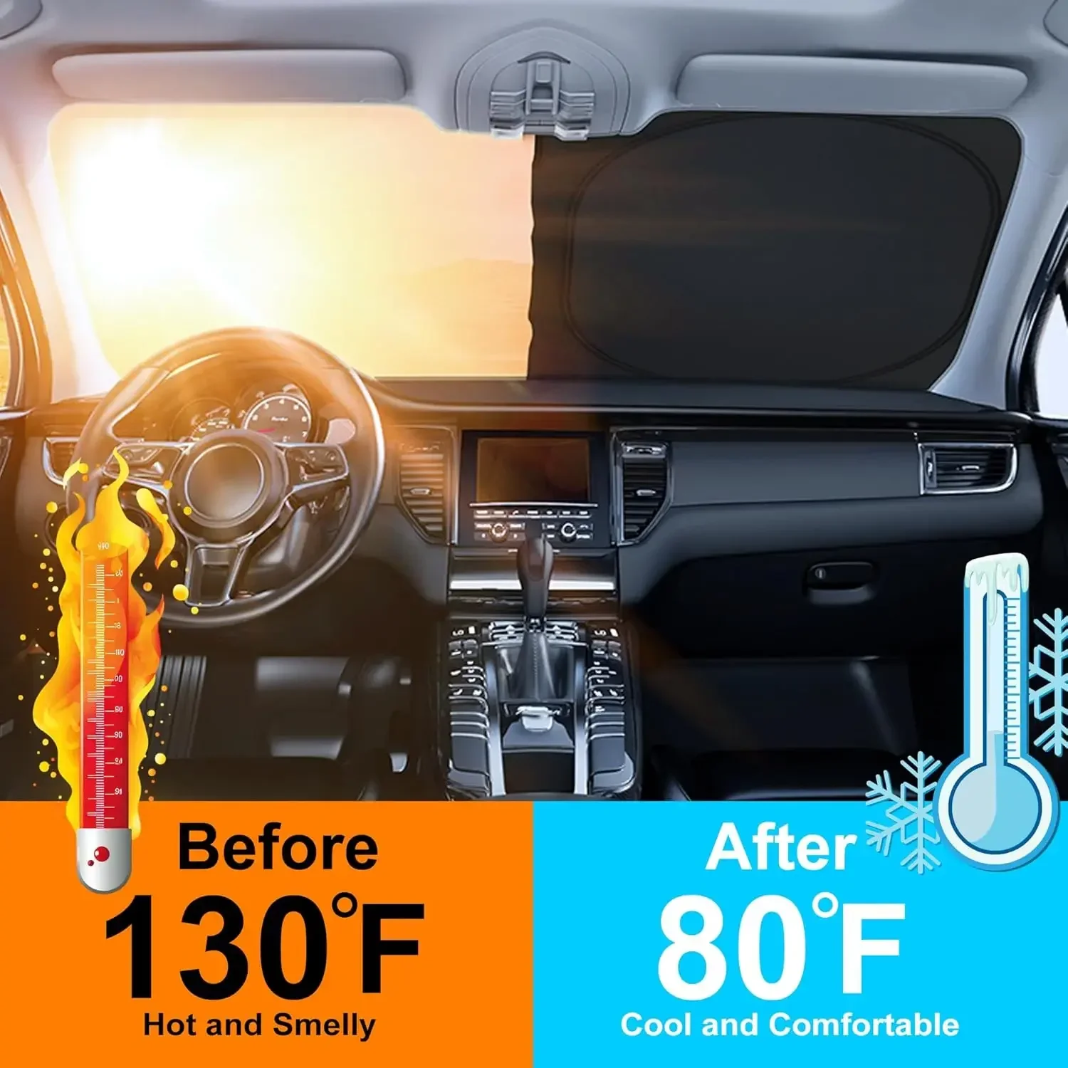 Car Sunshade Front Windshield  - Car Accessories Interior 评论和价格