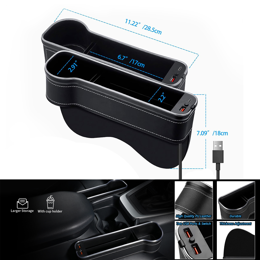 Car Seat Gap Organizer with LE - Car Accessories Hanging 评论和价格